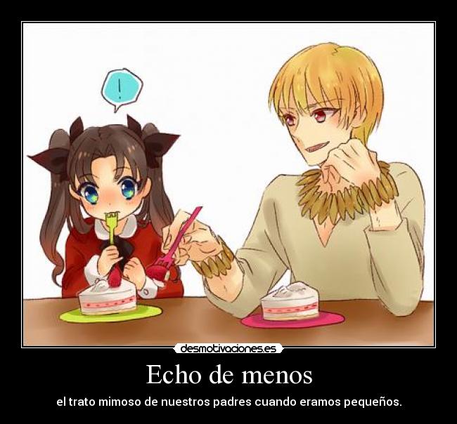 carteles gaararafez harukaze anime manga fate stay night rin tohsaka gilgamesh desmotivaciones