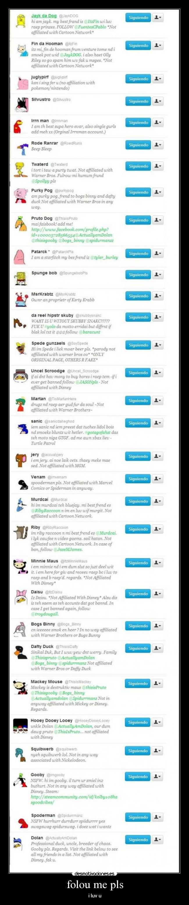 folou me pls - i luv u