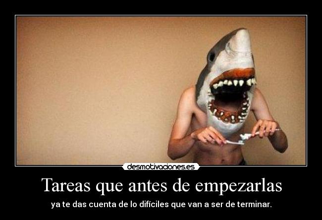 Tareas que antes de empezarlas - 