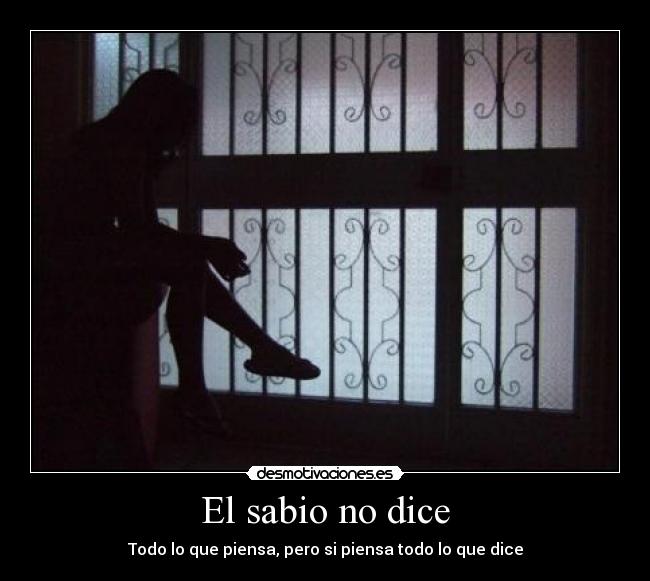 El sabio no dice - 