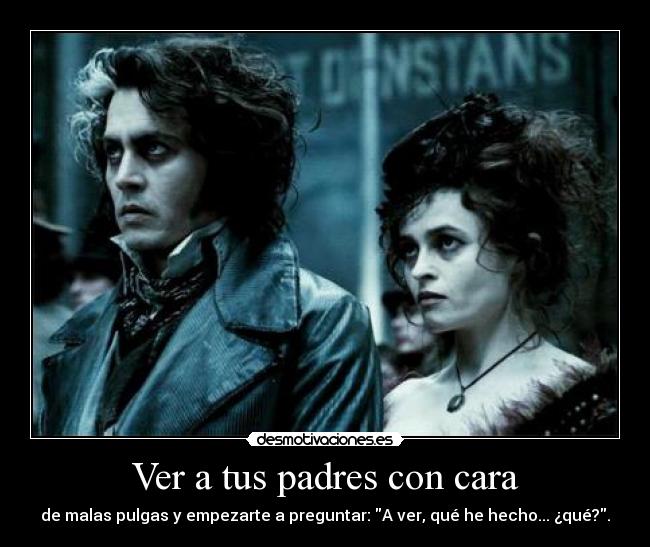 Ver a tus padres con cara -