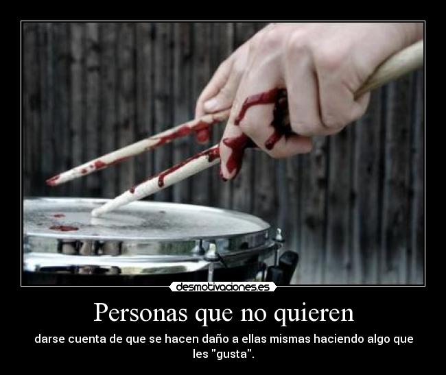 Personas que no quieren - 