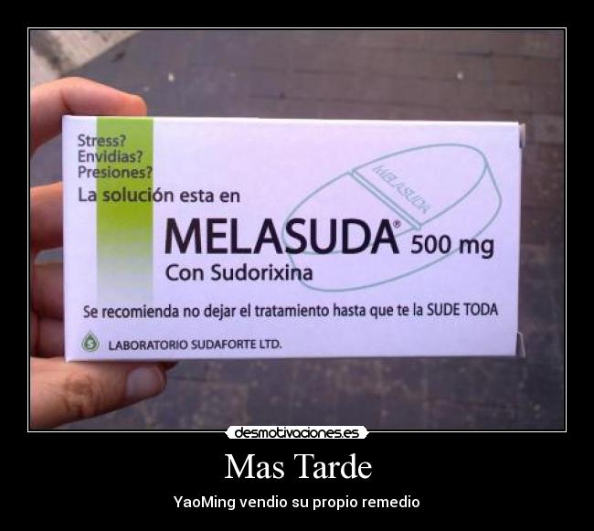 Mas Tarde - YaoMing vendio su propio remedio