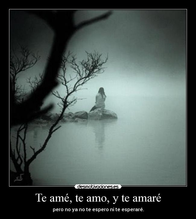 Te amé, te amo, y te amaré - 