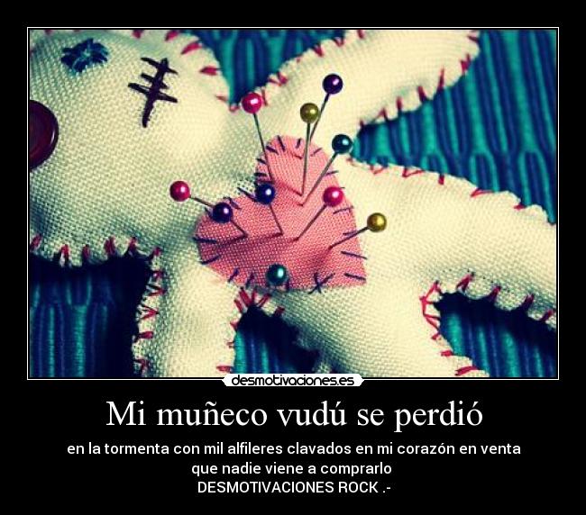 Mi muñeco vudú se perdió -