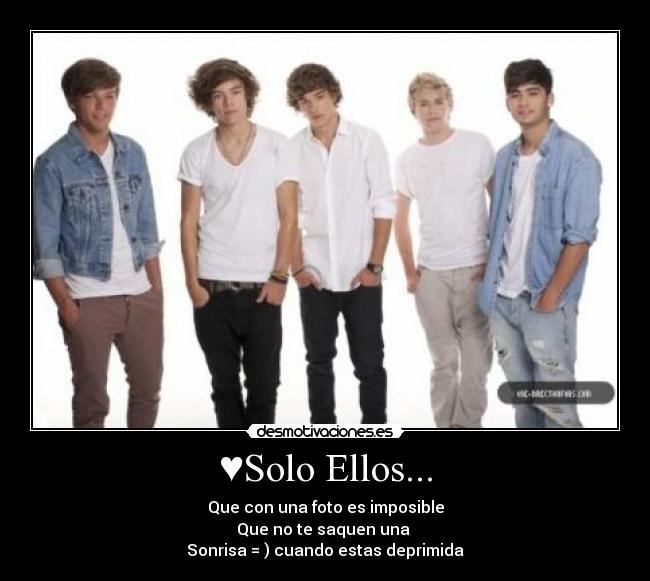 ♥Solo Ellos... - Que con una foto es imposible
Que no te saquen una
Sonrisa = ) cuando estas deprimida