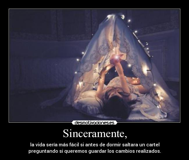 Sinceramente, - 