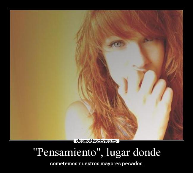 Pensamiento, lugar donde -