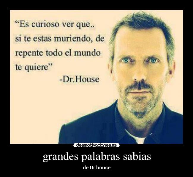 grandes palabras sabias - de Dr.house