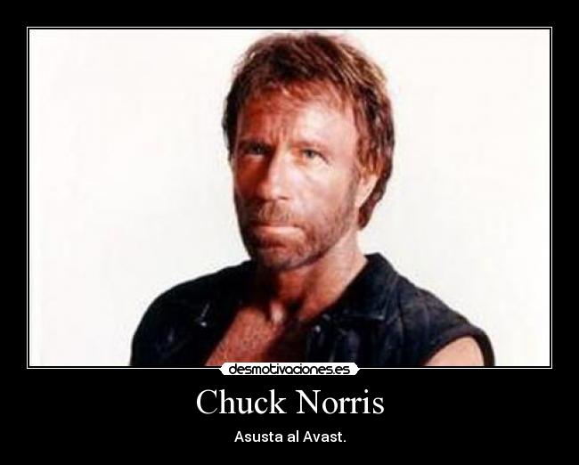 Chuck Norris - Asusta al Avast.