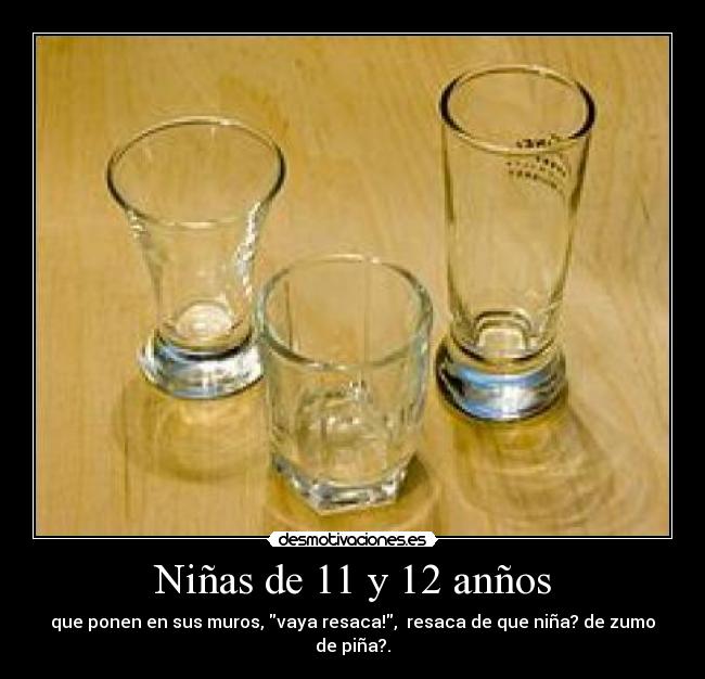 Niñas de 11 y 12 anños - 