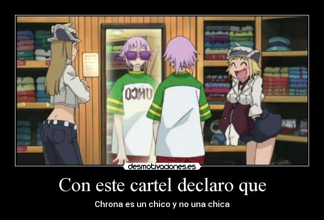 carteles chrona soul eater desmotivaciones