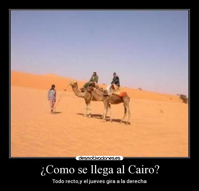 ¿Como se llega al Cairo? - 