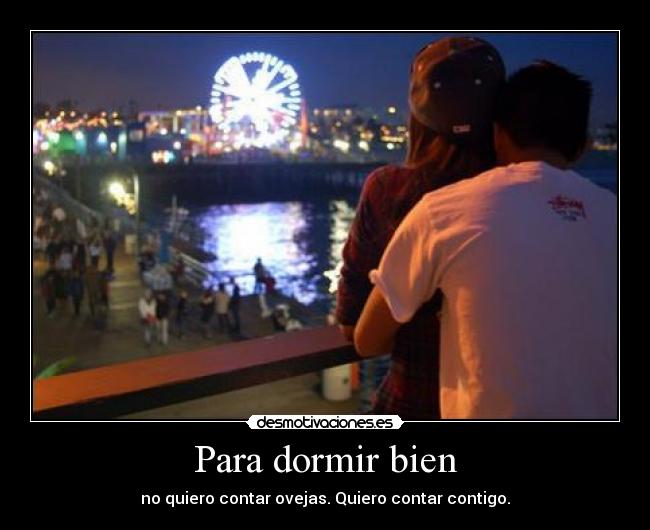 Para dormir bien -