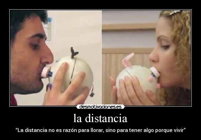 la distancia -