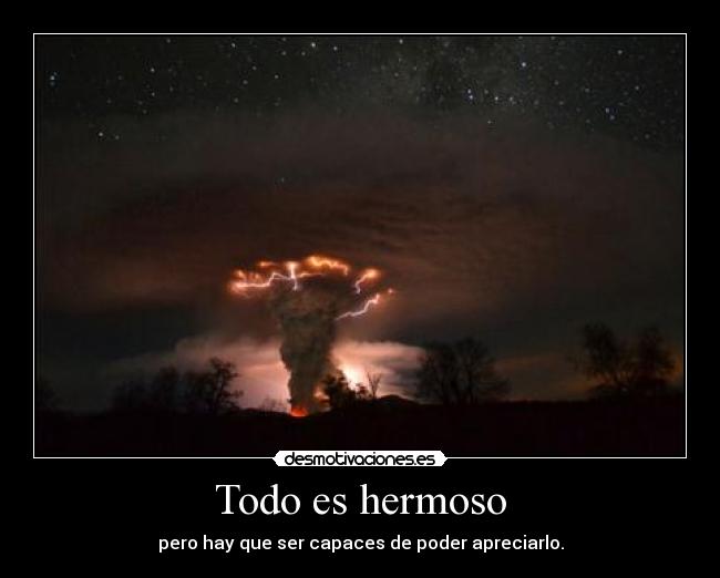 Todo es hermoso -