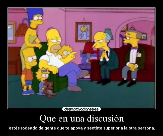 Que en una discusión - 