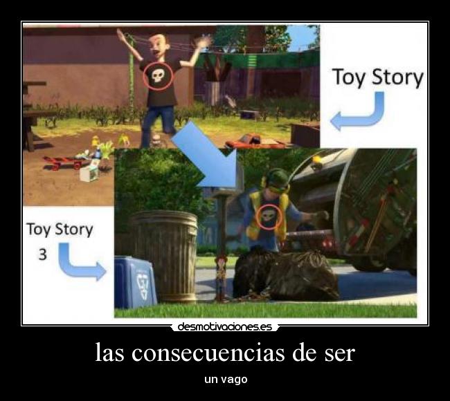 las consecuencias de ser - un vago