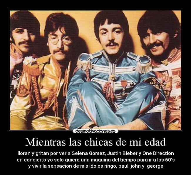 Mientras las chicas de mi edad -