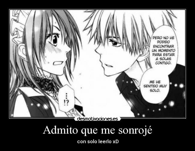 Admito que me sonrojé - con solo leerlo xD