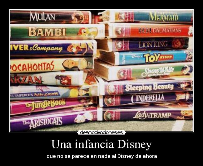 Una infancia Disney - que no se parece en nada al Disney de ahora