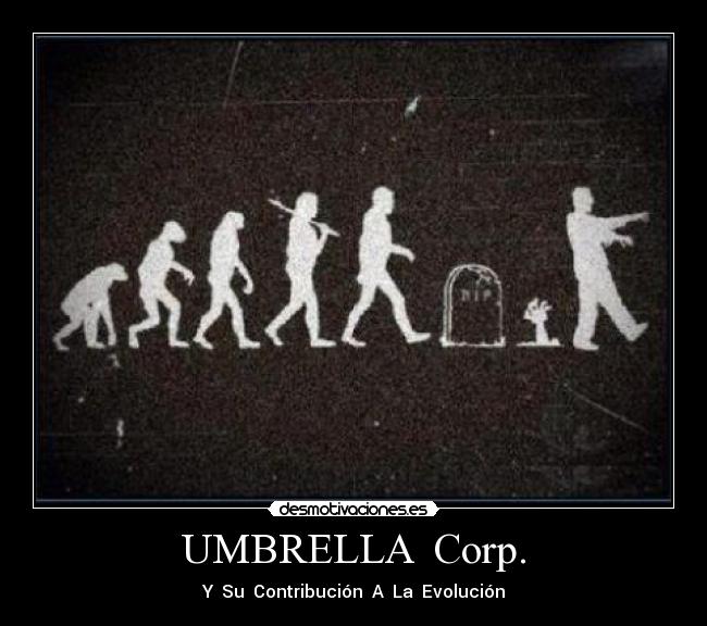 carteles umbrella corporacion resident evil friki desmotivaciones