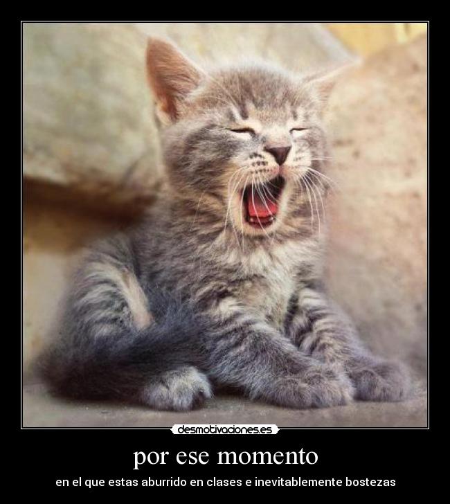 por ese momento -