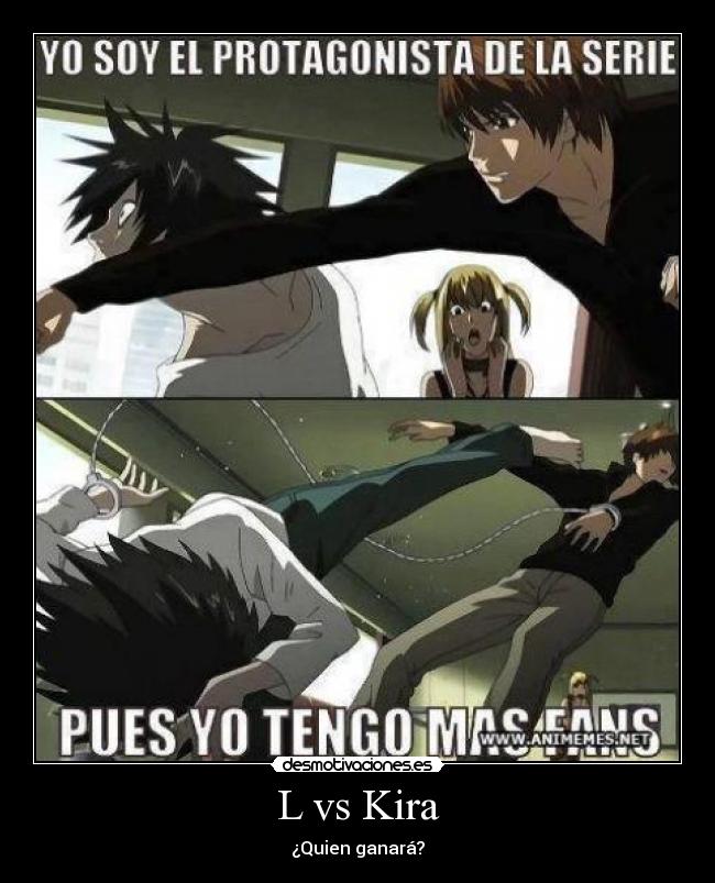 L vs Kira - ¿Quien ganará?