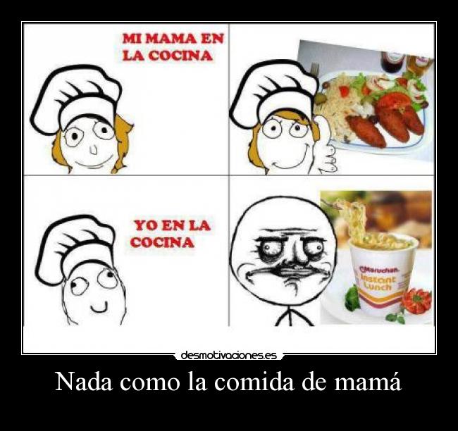carteles comida comida mama desmotivaciones