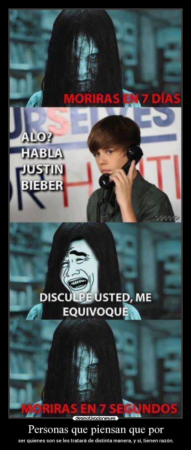 Personas que piensan que por -