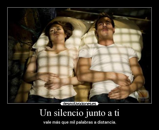 Un silencio junto a ti -