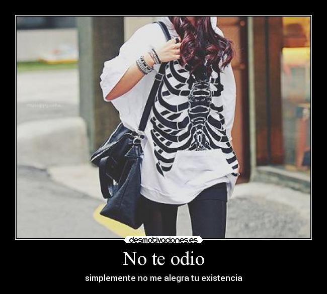 No te odio -