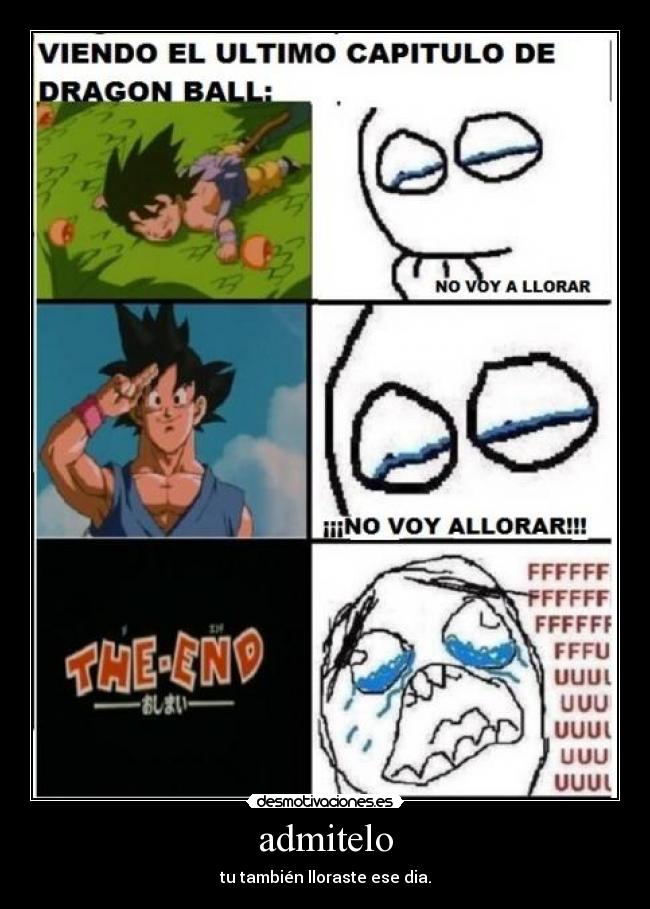 admitelo - tu también lloraste ese dia.