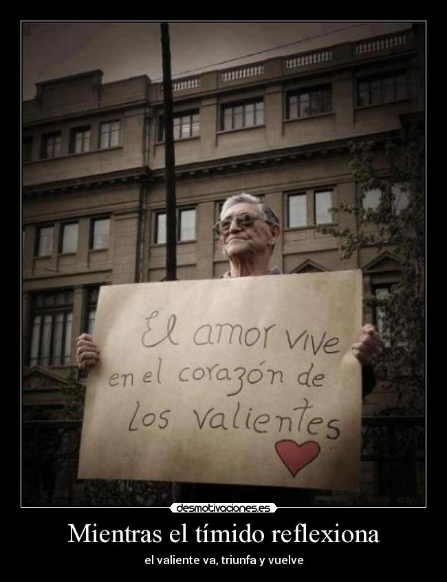 Mientras el tímido reflexiona - 