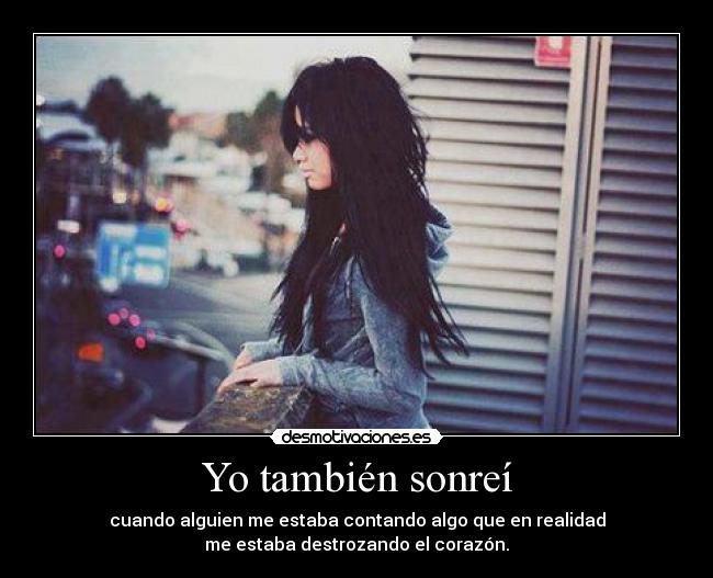 Yo también sonreí -