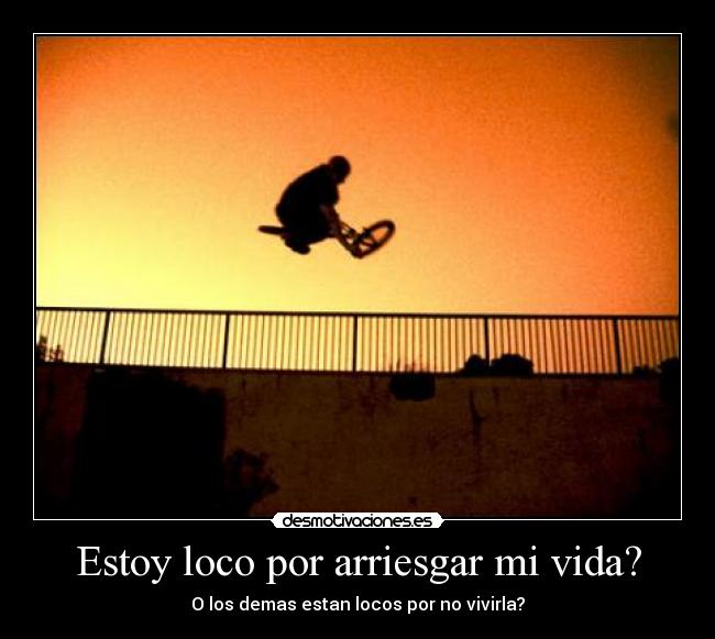 Estoy loco por arriesgar mi vida? -