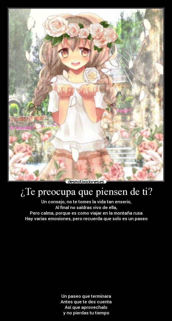 ¿Te preocupa que piensen de ti? -