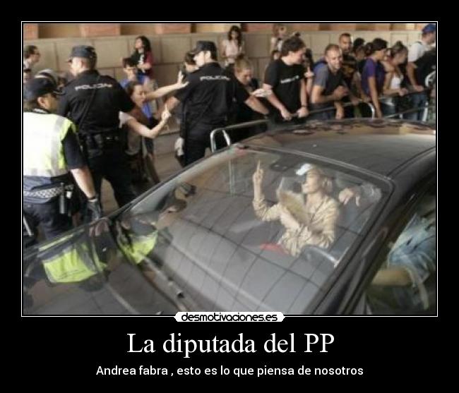 La diputada del PP -