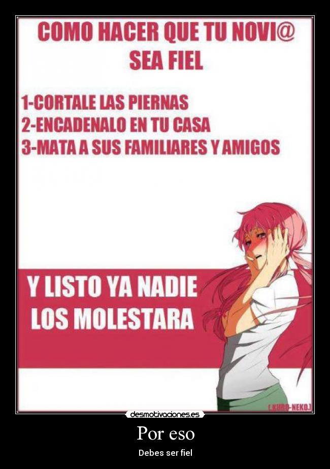 Por eso - Debes ser fiel