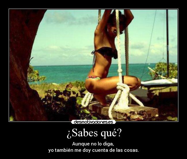 ¿Sabes qué? -