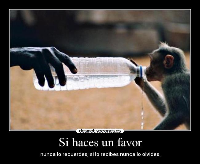 Si haces un favor - 