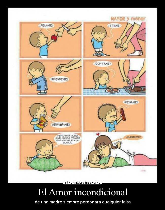 carteles amor madre amor incondicional perdonar falta desmotivaciones