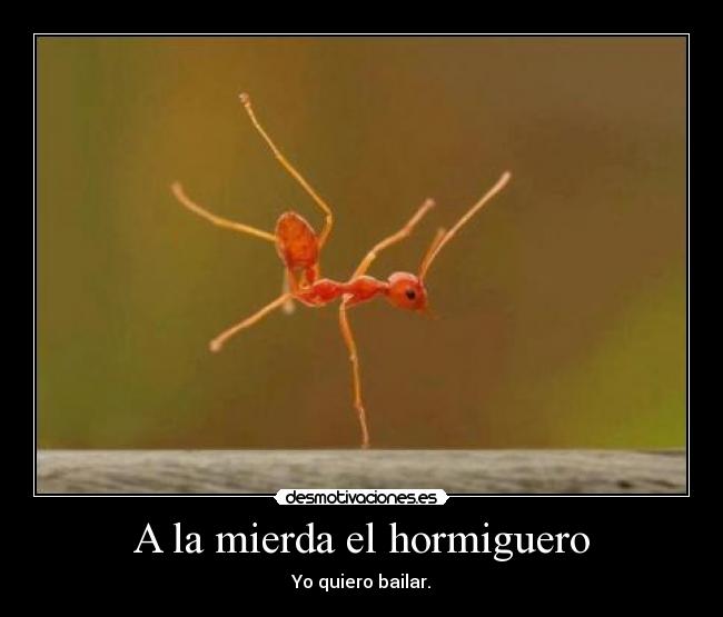 A la mierda el hormiguero - Yo quiero bailar.