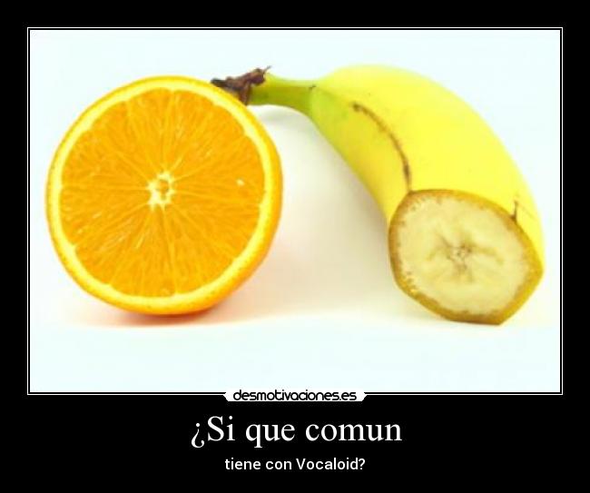 ¿Si que comun - tiene con Vocaloid?