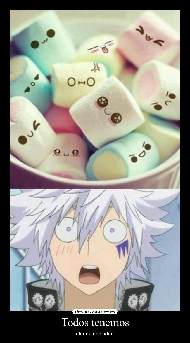 Todos tenemos - alguna debilidad.