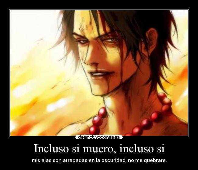 carteles one piece ace anime manga unbreakable kpop bap desmotivaciones