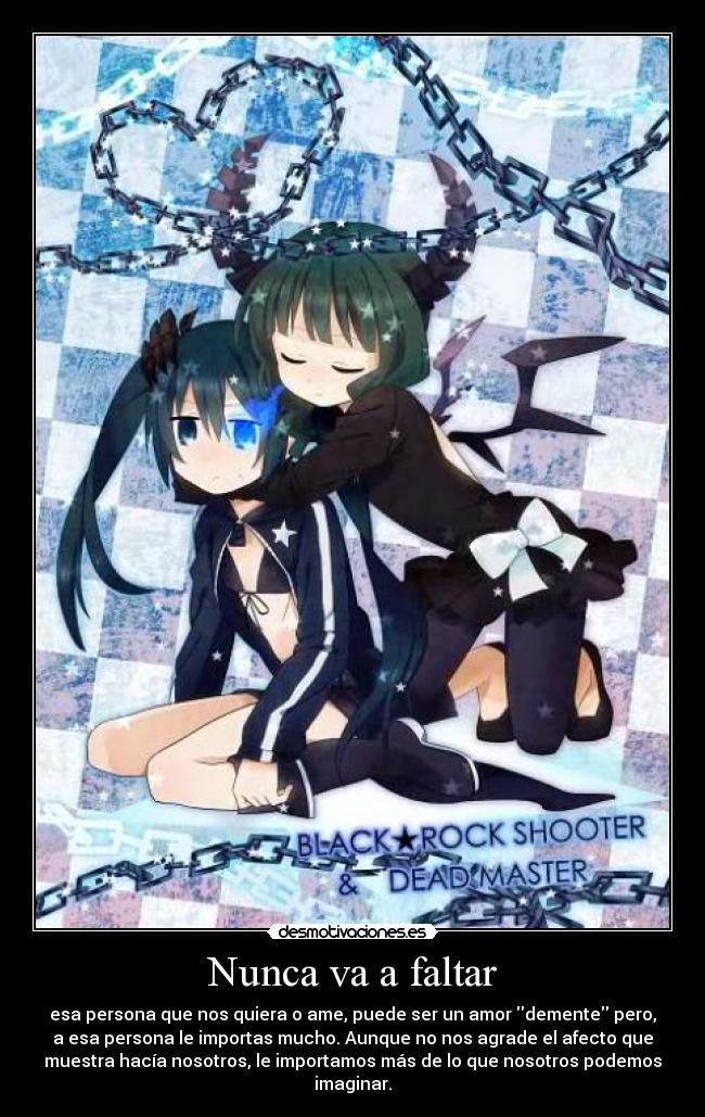 carteles black rock shooter dead master desmotivaciones