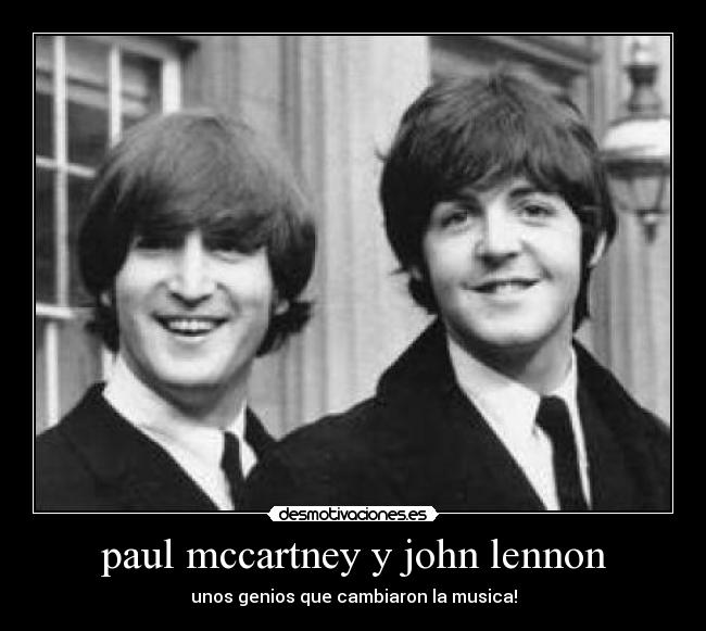 paul mccartney y john lennon -