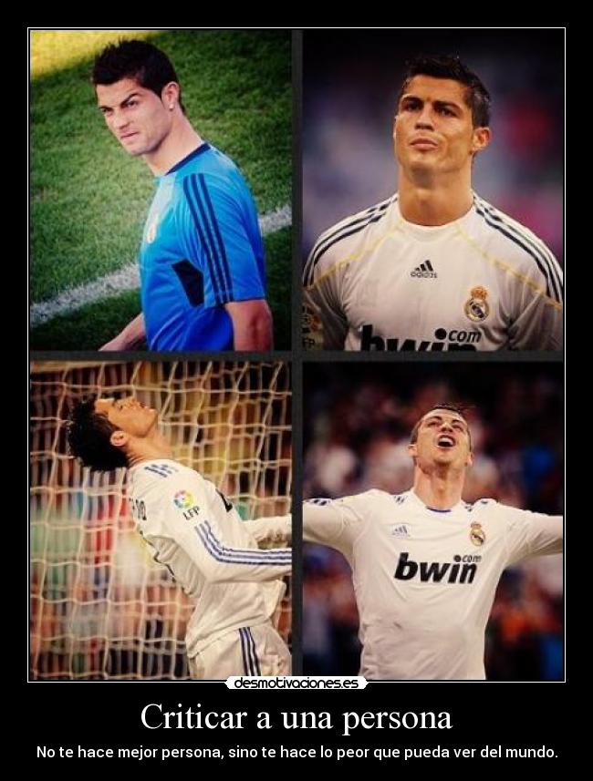 Criticar a una persona - No te hace mejor persona, sino te hace lo peor que pueda ver del mundo.