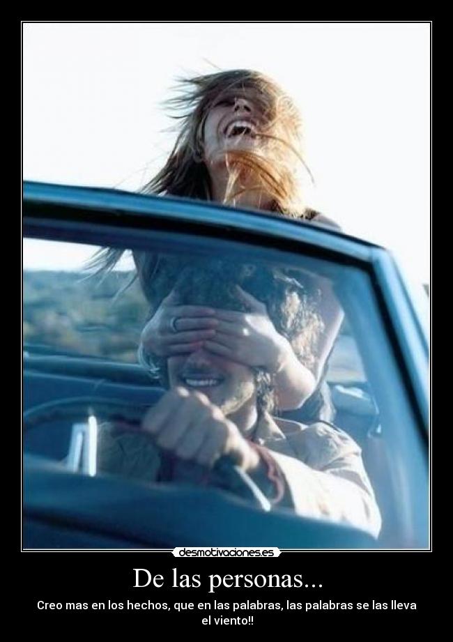 De las personas... -
